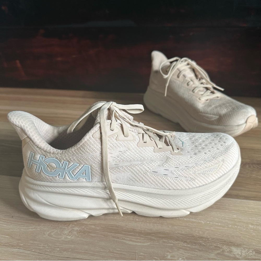 Hoka Women's Cream Athletic Shoes